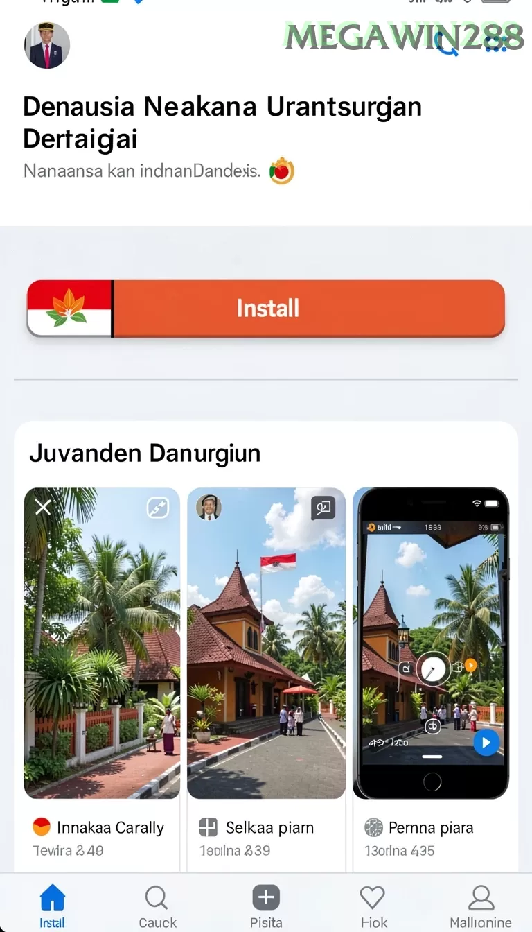 Pratinjau antarmuka megawin288 — aplikasi APK resmi Android v2.5.6